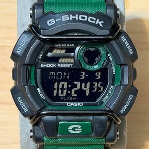 Casio G-Shock GD-400-3 Green Black Bullbar Negative Display Digital Watch GD 400